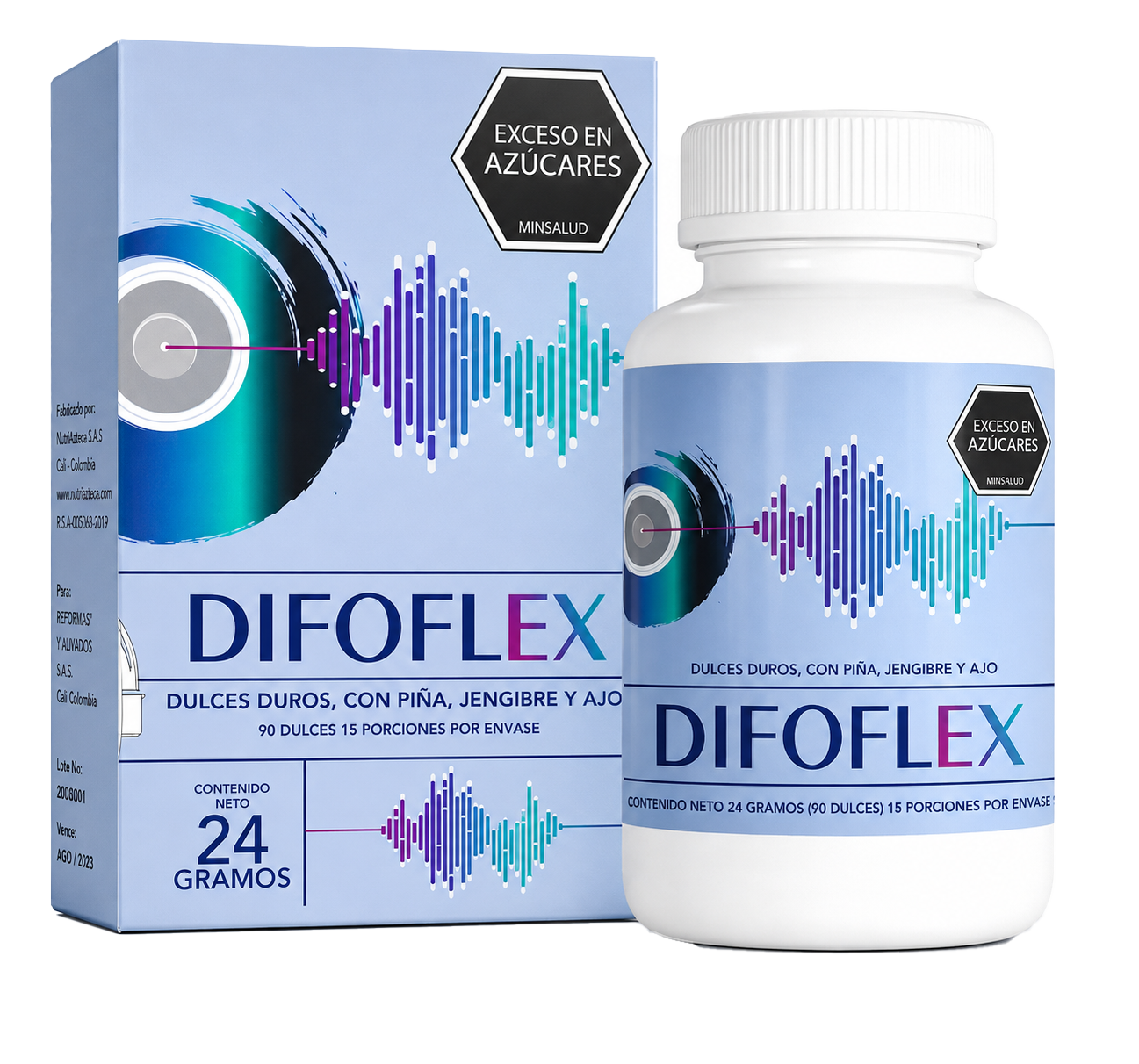 Difoflex Botella y Caja